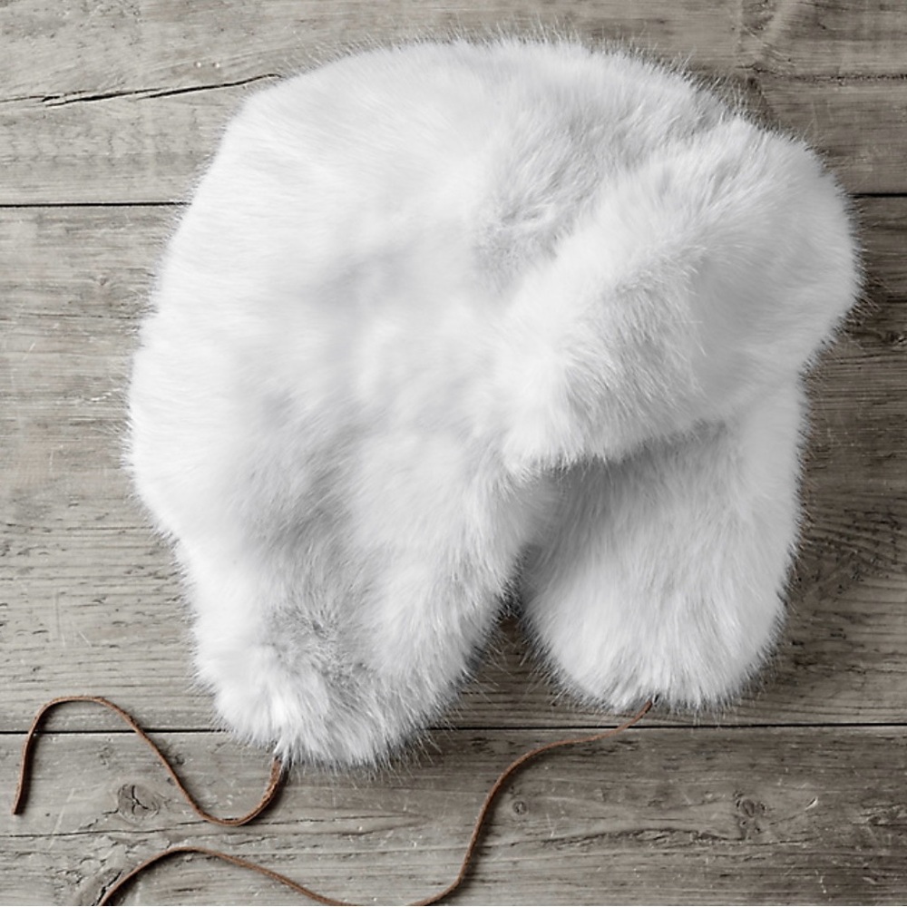 White Ultra Faux Fur Hat
